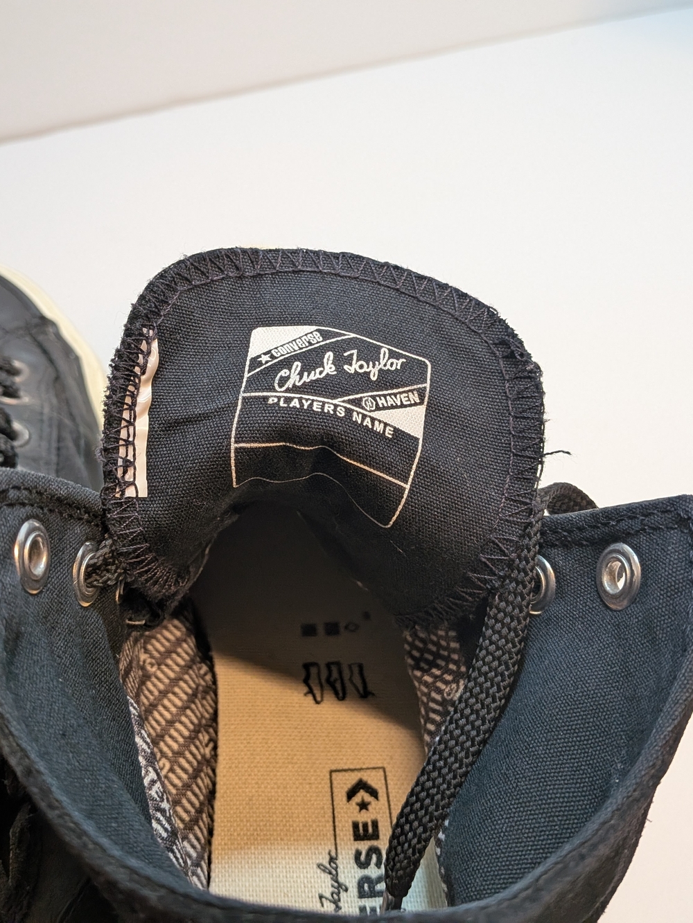 Haven x Converse Chuck 70 High Black Egret Size 8 Approx Leather High Top - Picture 7 of 9